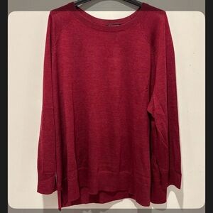 Eileen Fisher Red Knit Sweater
